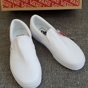 Van's Classic Slip On Shoe-White